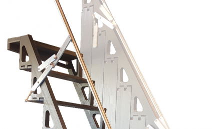 Hybrid stairs clearance & ladders